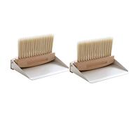 QUMIIRITY 2 Sets Mini Desktop Cleaning Brush Dustpan Set for Keyboard Computer Digital Products Lightweight Durable for Hard to Reach Spaces