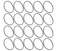 QUMIIRITY 20pcs Cassette Player Belts Rubber 2mm Square Stable Performance Easy to Use Black Accessories for Vintage Tape Players