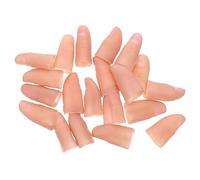 QUMIIRITY 20Pcs Realistic Fake Thumb Tips for Magician Tricks Stage Performance and Party Props Soft for Conjuring and Prank