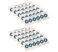 QUMIIRITY 20Pcs Universal Humidity Detection Cards with Cobalt Blue 6-Point Moisture Indicator Paper for Portable Air and PCB Moisture Monitoring and Control in Home and Industrial
