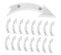 QUMIIRITY 20pcs White Bike Wheel Reflectors High Visibility Safety Warning Signs for Night Riding Mountain Bicycle Spoke Reflective Accessories No Battery Needed