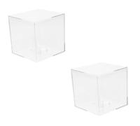 QUMIIRITY 2pcs Acrylic Guitar Pick Holder Transparent Plectrum Container for Organizing Picks Display Case for Guitar Stylish and Practical Storage Design