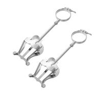 QUMIIRITY 2pcs Adjustable Clarinet Music Holder Clip Portable Lyre Music Fixing Support for Marching Band and Practice