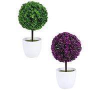 QUMIIRITY 2Pcs Artificial Plant Ball Plastic Cherry Ball Home Decoration with Lifelike Realistic Style and Use for Desktop Decor
