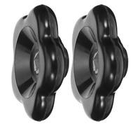 QUMIIRITY 2pcs Bakelite Valve Butterfly Handle 7x7mm Square Hole Comfortable Grip Black Outdoor Spigot Replacement for Faucet Valve Stem Repair