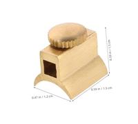 QUMIIRITY 2pcs Brass Flute Base Screws Small Flute Parts Instrument Hardware for Maintenance Repair Copper Musical Accessories