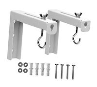 QUMIIRITY 2pcs Ceiling Projector Mount Brackets Durable Hooks for Projector Screens Easy Installation for Home Office Classrooms and Presentations