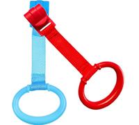 QUMIIRITY 2pcs Crib Pull Ring for Boy Girl Boy Girl Learning Standing Safety Zip Ties Included Bed Ring Handle for Rattle Toys