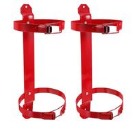 QUMIIRITY 2pcs Fire Extinguisher Mount Brackets Adjustable Wall Holder for 6.6/8.8 Lbs Iron Fire Extinguisher Clamp Bracket with Easy Installation and Space Saving for Office and Commercial