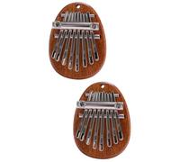 QUMIIRITY 2pcs Key Kalimba Thumb Piano Compact Mini Electric Musical Instrument Portable Finger Piano for Beginners Christmas