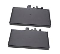 QUMIIRITY 2pcs Microphone Stand Tray Abs Storage Shelf for Accessories Clip Design for Home Office and Stage Use Prevents Items from Falling for Microphones Sound Cards Phones and More