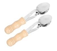 QUMIIRITY 2pcs Musical Spoons Percussion Instrument Folk Style Metal Music Spoons for Interactive Entertainment at Parties Gatherings and Outdoor Fun