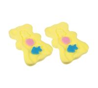 QUMIIRITY 2pcs Newborn Bath Sponge Soft Bath Mat for Tub Bathing Sponges Non-Slip Support