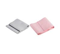 QUMIIRITY 2pcs Piano Keyboard Cover Dust Washable Lint Material Wrinkle-resistant Grey