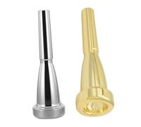 QUMIIRITY 2pcs Professional Trumpet Mouthpiece Set Copper Mouthpieces for Beginners and Advanced Players for Wind Instruments Music Practice Accessories