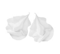 QUMIIRITY 2pcs Realistic Fake Ice Cream for Projects for Tea Cup Decoration and Pretend Play Interchangeable Cream Accessories for Creative Fun