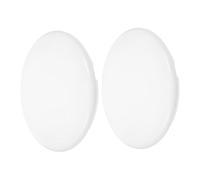 QUMIIRITY 2pcs Round Ceiling Light Covers Twistlock Electrical Box Covers for Bedroom Kitchen Bathroom Durable Sphere Lamp Shades for Easy Installation and Elegant Lighting