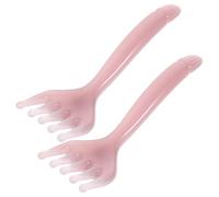 QUMIIRITY 2pcs Scalp Comb Handheld Gua Sha Massage Comb Comfortable Sliding Massage Gentle on The Skin Stylish Elegant Resin Tool for Special Occasions and Travel Relaxation Massager