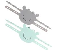 QUMIIRITY 2pcs Silicone Door Slam Stopper Straps Assorted Color Prevent Door Slamming Fits Different Shaped Knobs Quiet Latch Cover for Library and Bookstore