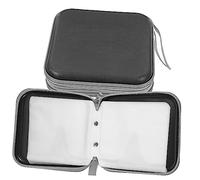 QUMIIRITY 2pcs Slot Lightweight Cd DVD Storage Case Portable Organizer for Car and Home Zipper Closure Hard Cd Wallet for Safe and Convenient Media Storage
