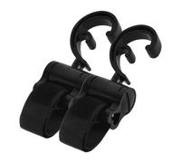 QUMIIRITY 2pcs Stroller Hooks for Hanging Diaper Bags Grocery Shopping Bags Multifunctional Rotatable Hooks for Baby Strollers Black Color Strong Sturdy Design