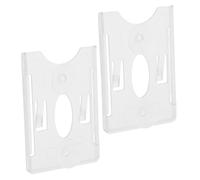QUMIIRITY 2pcs Transparent Car Permit Holder with High Strength Suction Cups for Windshield Secure Mount for Parking Passes and Toll Cards Easy Installation and Stable Grip for Vehicle