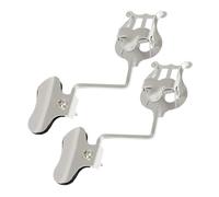 QUMIIRITY 2pcs Trombone Lyre Holder for Marching Band Music Clip for Sheet Music Lightweight Portable Design Elegant Finish for Various Instruments