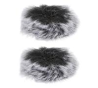 QUMIIRITY 2pcs Windproof Mic Covers for Clip Microphones Omnidirectional for Recording Vlogging and Podcasting Easy to Install and Remove