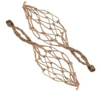 QUMIIRITY 2pcs Wine Bottle Carrier Net Sleeves Made of Sturdy Twine with Vintage Style for Storage and Multifunctional Use, for Travel and Restaurants, Coffee Colour