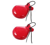 QUMIIRITY 2pcs Wooden Castanets Lightweight Percussion Instruments for Music Rhythm for Beginners Early Education and Dance