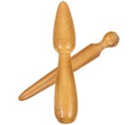 QUMIIRITY 2Pcs Wooden Massage Sticks Multi-use Body and Foot Reflexology Tools Lightweight Portable Handheld for Full Body Relaxation and Acupressure Therapy