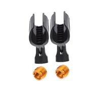 QUMIIRITY 2sets Adjustable Microphone Holders for Desktop Use Stable Mic Clips for Home Recording Performance and Streaming Easy to Install and Use for and Broadcasting