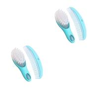 QUMIIRITY 2sets Brush and Comb Kit Soft Bristle Hair Brush and Comb for Newborns Gentle Massage for Scalp Care Anti-Static Design Color