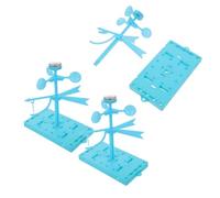 QUMIIRITY 3 Sets DIY Weather Vane Science Experiment Kit Easy Assembly Wind Indicator Stem Classroom Supplies for Weather Measurement and Physics Education