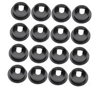 QUMIIRITY 30pcs Black Wire Hole Cover Durable Table Cable Outlet Port Grommets Easy to Install Suitable for Various Desk Colors Smooth Finish for Data Cables