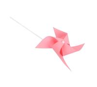 QUMIIRITY 30pcs Pink DIY Blank Paper Pinwheels for Coloring Craft Kit for Creative Painting and Outdoor Fun Easy Assembly Windmill Project for School Classroom and Holiday Activities