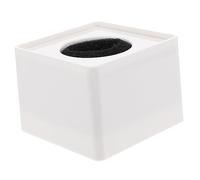 QUMIIRITY 3pcs Portable Abs Square Cube Mic Logo Flag for Interviews White Color for Your Design Suitable for Professional Use