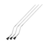 QUMIIRITY 3pcs Silver Metal Drum Legs Floor Tom Legs Double-layer Electroplated Drum Stand Replacement Accessories for Kit