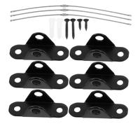 QUMIIRITY 3sets Falling Device Shelf Support Brackets Furniture Wall Anchor for Boys and Girls Safety Stainless Steel Furniture Strap