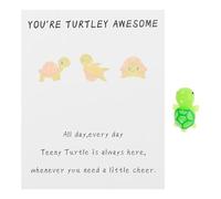 QUMIIRITY 4 Sets Party Favors You Re Awesome Inspirational Cards with Mini Sea Turtle Figures Positive Emotional Presents for Friends Family