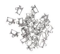 QUMIIRITY 40pcs Antique Silver Sewing Machine Charms Creative DIY Pendant Accessories for Jewelry Making Bracelets Necklaces Keychains Double Sided Alloy Charms