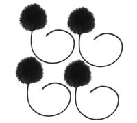 QUMIIRITY 4pcs Cat Balls Toy Bell for Cat Trees Replaceable Spring Balls Interactive Dangling Toys Rope