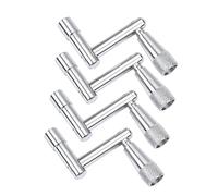 QUMIIRITY 4pcs Continuous Motion Drum Key Set Essential Unloading Drum Tuning Tool for Quick Drumhead Changes Durable Construction for Drummers and Musical Instruments
