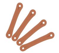 QUMIIRITY 4pcs Drum Stick Control Clips Non-slip Leather Finger Rings for 5a 7a Drumsticks Practice Aid Hand Position Correction for Beginner Drummers Random Color