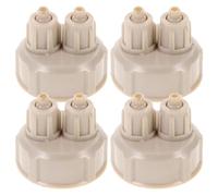 QUMIIRITY 4pcs Plastic DIY Co2 Bottle Cap for Aquarium Carbon Dioxide Reactor System, Multifunctional Air Diffuser Cap for Live Plant Fish Tank Aeration