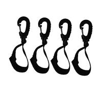 QUMIIRITY 4pcs Rotatable Stroller Hooks Durable Multi Function Hooks for Strollers Pushchairs Buggies for Keys Shopping Bags More Lightweight Portable Accessories