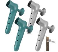 QUMIIRITY 4pcs Silicone Door Handle Sleeve with Suction Cup Noise-reducing Door Knob Covers Proofing Protector Anti-Static Dirt-Resistant Easy Install for Home and Office