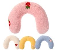 QUMIIRITY 4Pcs U-shaped Cat Pillows Soft Neck Protection Small Pet Cushions for Deep Sleep Breathable Warm Material for Indoor Cats and Puppies Portable Lightweight Kitten Sleeping Support