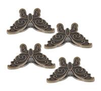 QUMIIRITY 4pcs Vintage Butterfly Clips Small Journal Binder Clips Secure Grip Document Organizers for School Office Home