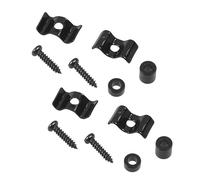 QUMIIRITY 4sets Electric Guitar Pressure Chord Buttons Stable String Lock Devices for Accurate Tuning Easy to Install Black String Buckles